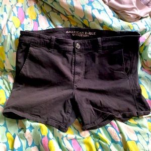 American eagle shorts black